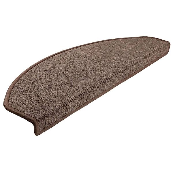 vidaXL Stufenmatten 10 Stk 65x24x4 cm Kaffeebraun Halbrund Groß 149759 günstig online kaufen