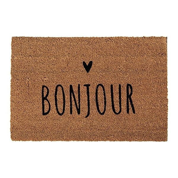 Clayre & Eef Fußmatte Fußmatte BONJOUR günstig online kaufen