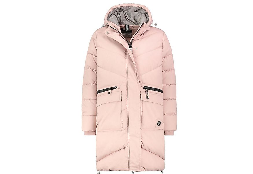 SUBLEVEL Steppjacke Damen Mantel mit Kapuze lange Winter Jacke Langer Parka günstig online kaufen
