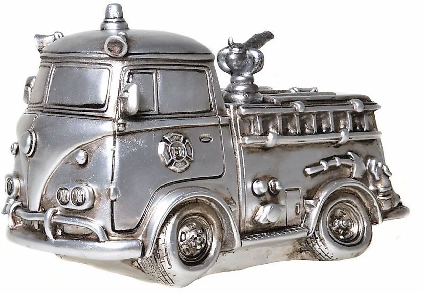 Ambiente Haus Spardose "Feuerwehr, silberfarben" Sparschwein, Retro-Design, günstig online kaufen