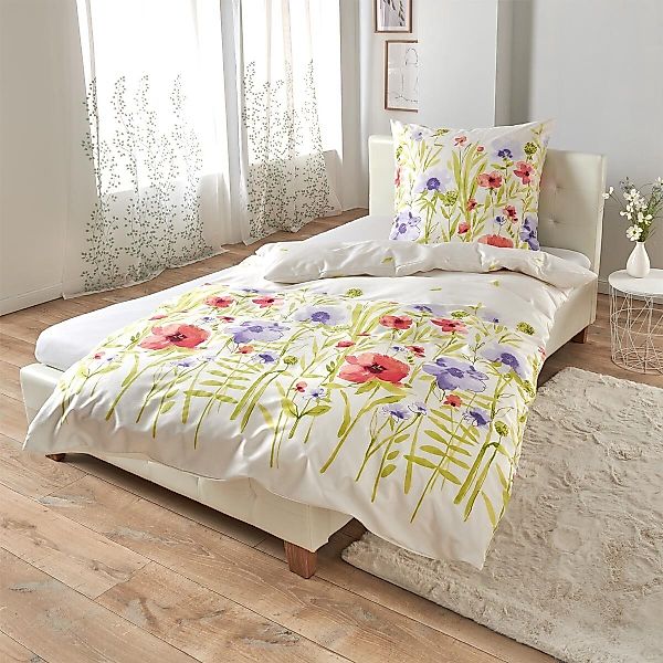 TRAUMSCHLAF Bettwäsche Meadow, Mako Satin, 3 günstig online kaufen