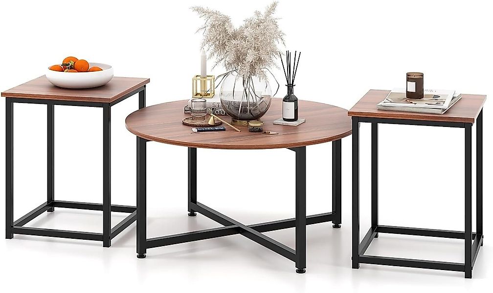 KOMFOTTEU Couchtisch Sofatisch (Set, 3-St), mit günstig online kaufen