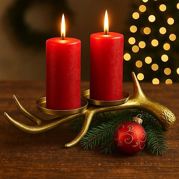 Online-Fuchs Kerzenhalter - Kerzenständer Hirschgeweih - günstig online kaufen