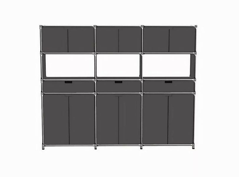 daslagerhaus living Hochschrank Highboard System 180 graphit 219x169 cm günstig online kaufen