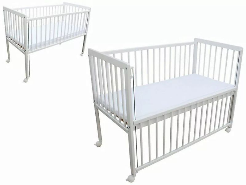 Micoland Kinderbett Beistellbett 2in1 120x60cm mit Matratze günstig online kaufen