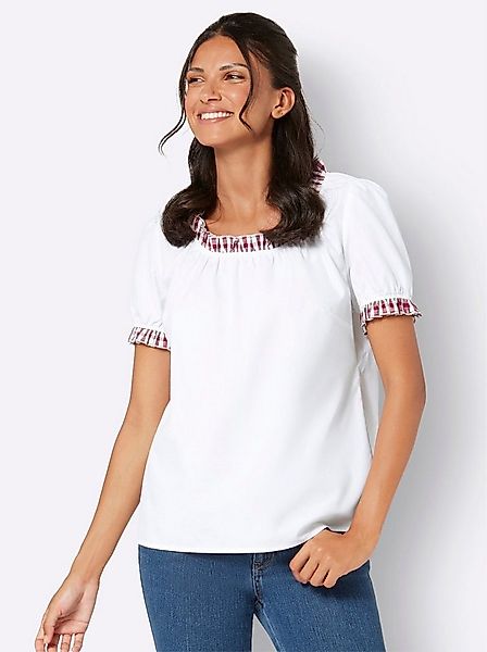 Sieh an! Klassische Bluse Bluse Kurzarm günstig online kaufen