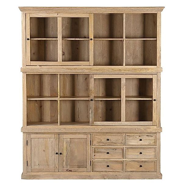 baario Buffet Schrank CREEK Landhaus braun Massivholz Wohnzimmerschrank Sch günstig online kaufen