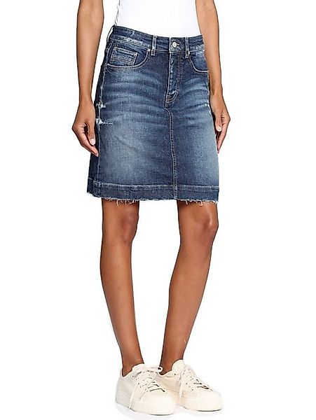 GANG Jeansrock Gang Nicoletta Skirt (1-tlg) Saumabschluss mit Franzen günstig online kaufen