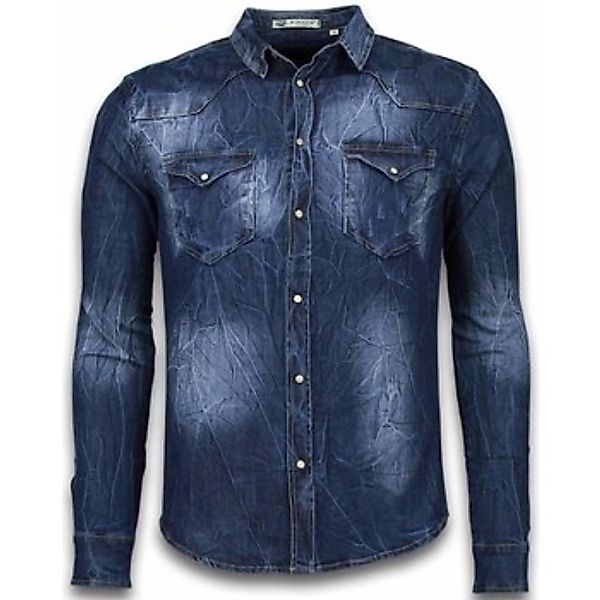 Enos  Hemdbluse Jeanshemd Slim Long Sleeve Vintage günstig online kaufen