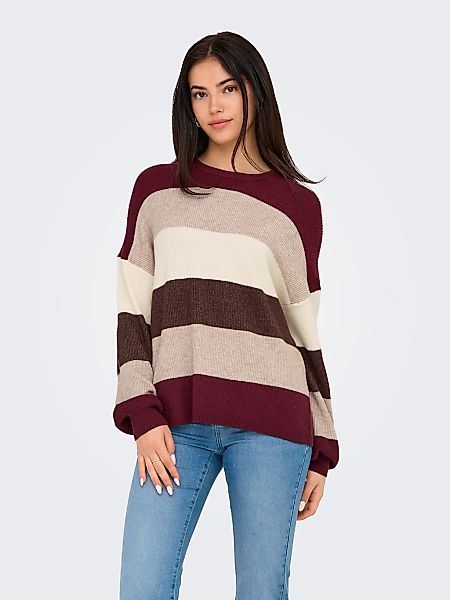 ONLY Strickpullover "ONLATIA L/S STRIPE PULLOVER KNT NOOS" Viskosemischung, günstig online kaufen
