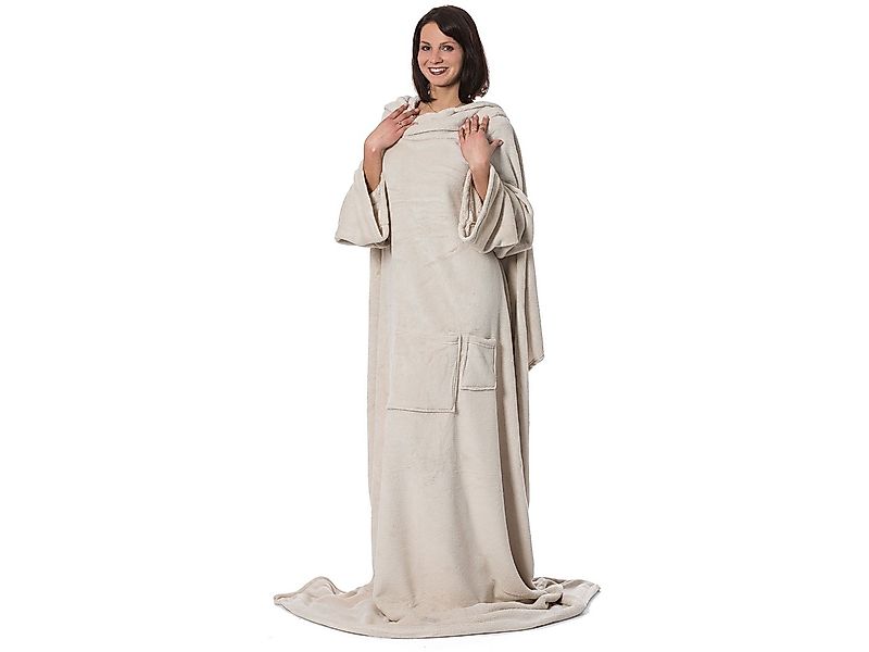 Wohndecke, ZOLLNER, 170 x 200 cm, 100% Polyester, mit Ärmeln und zwei Tasch günstig online kaufen