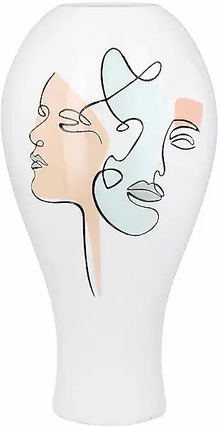 Casablanca by Gilde Tischvase »Vase bauchig Voir weiß H. 36 cm«, (1 St.) günstig online kaufen