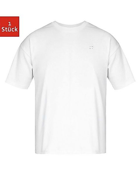 SNOCKS T-Shirt Oversized T-Shirt Herren Crew Neck Shirt (1-tlg) aus Bio-Bau günstig online kaufen