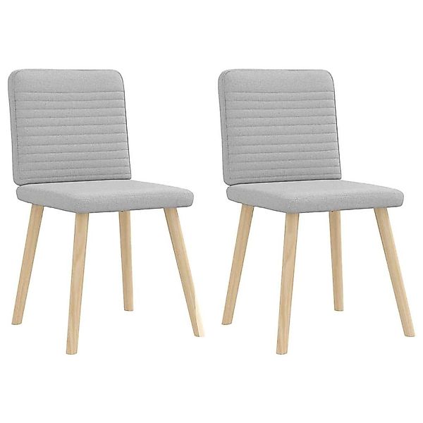 vidaXL Esszimmerstühle 2 Stk Wolkengrau Stoff 4101153 günstig online kaufen