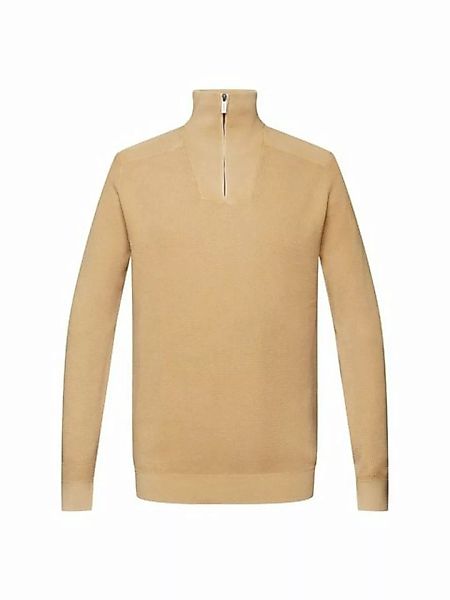 Esprit Troyer Pullover mit halbem Zipper, 100 % Baumwolle günstig online kaufen