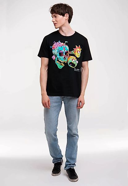 LOGOSHIRT T-Shirt "Rick & Morty - Eyeball Skull", mit lizenziertem Print günstig online kaufen