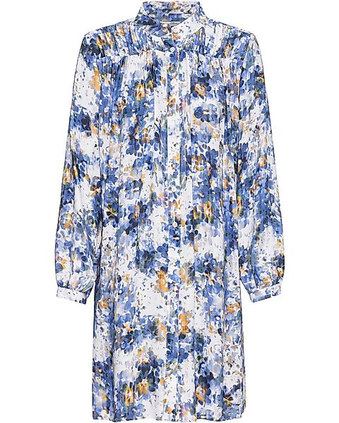 Marc O'Polo Midikleid Langarm-Kleid mit Allover-Blumenmuster günstig online kaufen