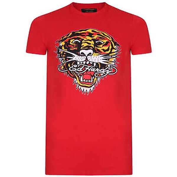 Ed Hardy  T-Shirt Tiger Mouth Graphic T-Shirt Red günstig online kaufen