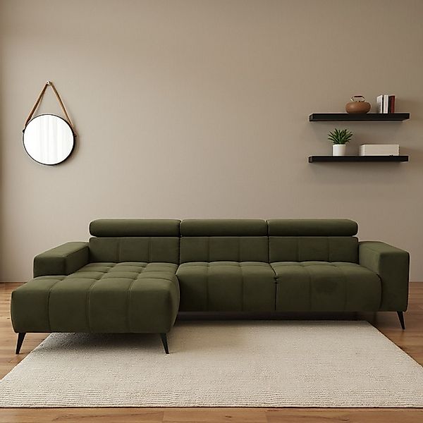 DOMO collection Ecksofa »Trento L-Form, mit Kufenfuß oder Einzelfuß« wahlwe günstig online kaufen