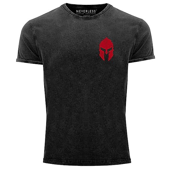 Neverless Print-Shirt Herren Vintage Shirt Logo günstig online kaufen