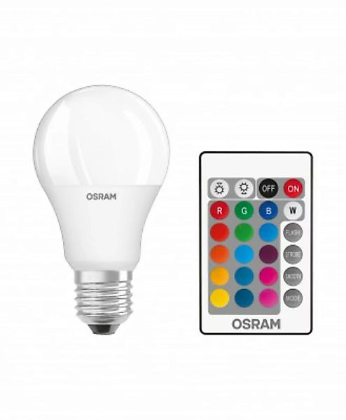 OSRAM LED STAR CLASSIC A 60 BLI K REMOTE RGBW SMD Matt E27 Glühlampe günstig online kaufen