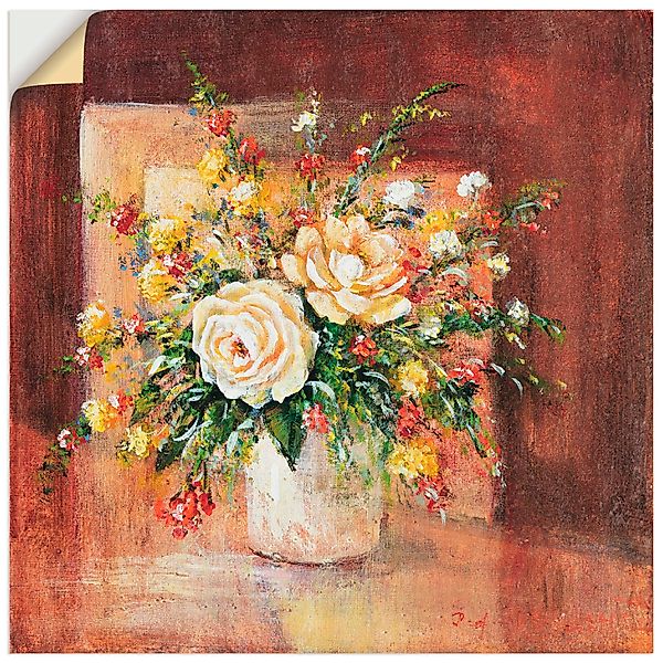 Artland Wandbild »Spanische Blumen II«, Blumen, (1 St.), als Leinwandbild, günstig online kaufen