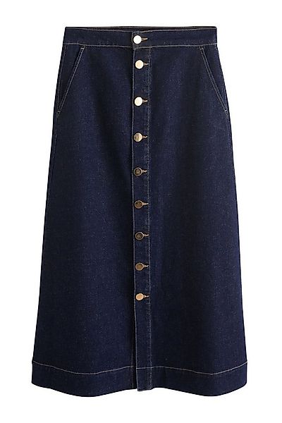 Next Maxirock Denim-Maxirock mit durchgehender Knopfleiste (1-tlg) günstig online kaufen
