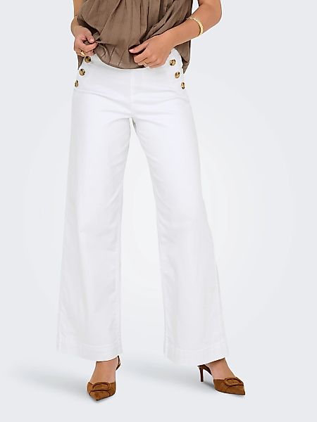 ONLY High-waist-Jeans "ONLMADISON HW BUTTON WIDE DNM 730 NOOS" mit Knopf De günstig online kaufen