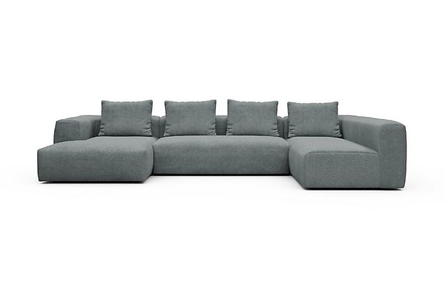 moebelfaktor Wohnlandschaft Fred Chaiselongue links mit 2-Sitzer und lange günstig online kaufen