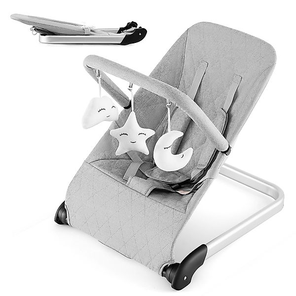 COSTWAY Babywippe, Babyschaukel mit 5-Punkt-Sicherheitsgurt & günstig online kaufen