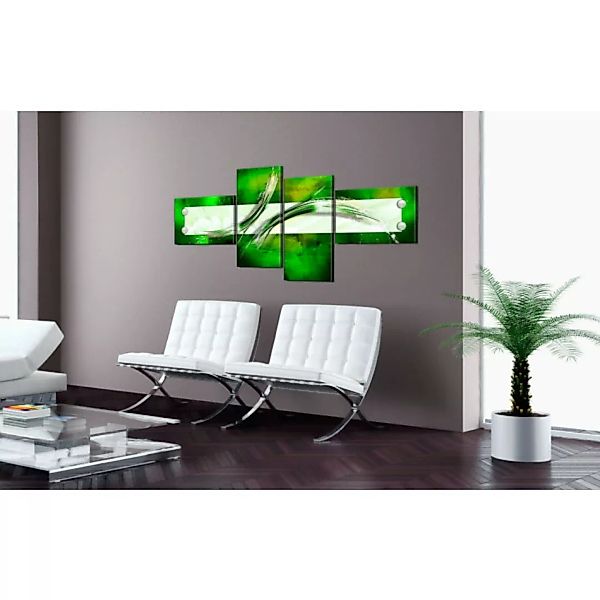 Wandbild Grün  abstraktes Motiv XXL günstig online kaufen