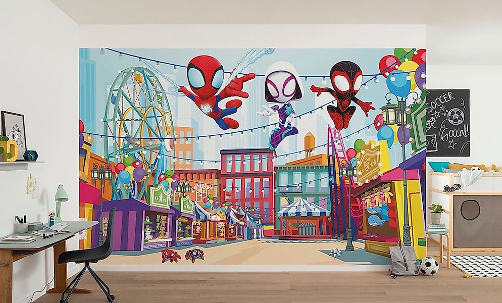 Komar Kindertapete "Marvel Spidey And His Amazing Friends Theme Park" bedru günstig online kaufen