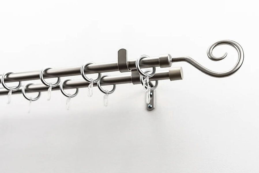 GARESA Gardinenstange "Clara" Ø 16 mm 2 läufig-läufig Wunschmaßlänge Vorhan günstig online kaufen