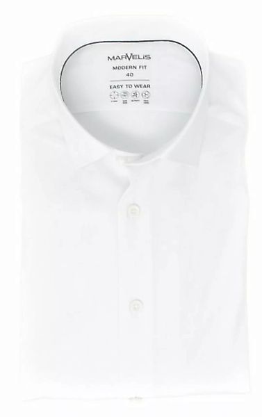 MARVELIS Businesshemd Easy To Wear Hemd - Modern Fit - Langarm - Einfarbig günstig online kaufen