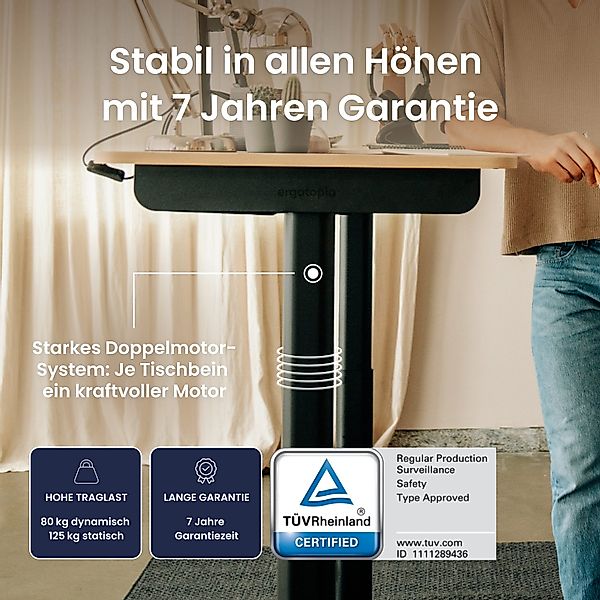 Ergotopia Schreibtisch Desktopia One (elektrisch höhenverstellbarer günstig online kaufen