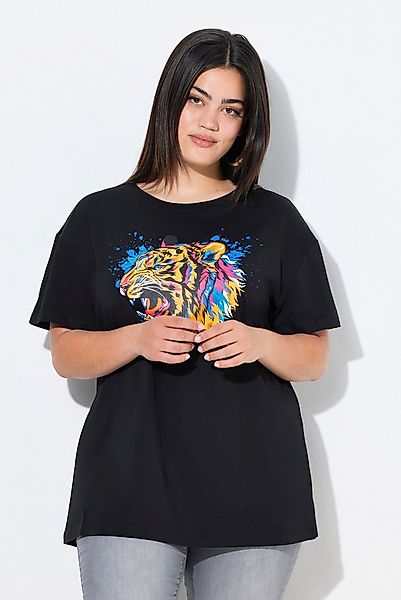 Angel of Style T-Shirt T-Shirt Boxy Fit farbiger Tigerkopf günstig online kaufen