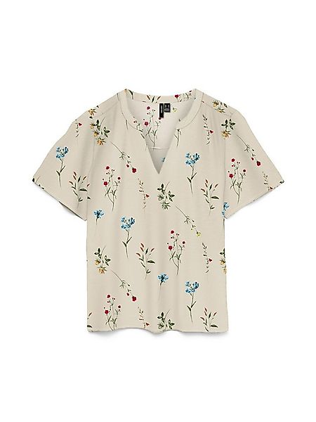 Vero Moda Shirtbluse VMJOSIE SS V-NECK GATHERING TOP WVN GA Viskosemischung günstig online kaufen