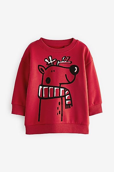 Next Sweatshirt Weihnachtliches Rundhals-Sweatshirt (1-tlg) günstig online kaufen