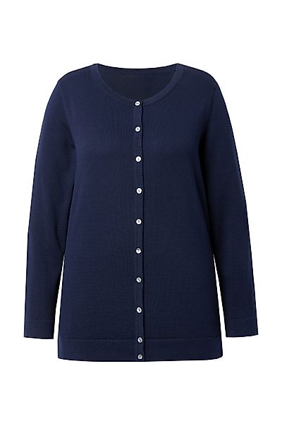 Ulla Popken Strickjacke Twinset-Strickjacke Rundhals Langarm günstig online kaufen