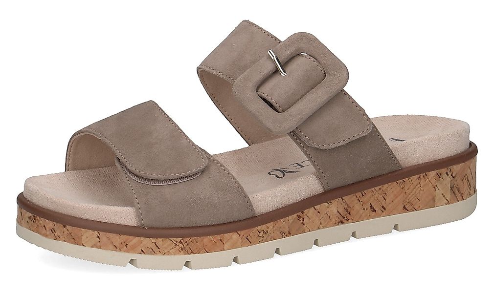 Caprice Pantolette, Keilabsatz, Sommerschuh, Bequemschuh mit Zierschnalle günstig online kaufen