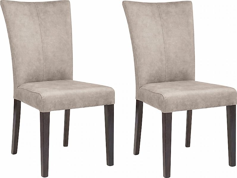 Home affaire 4-Fußstuhl "Aspen" (Set) 2 Stk. Samtvelours Beine aus massiver günstig online kaufen