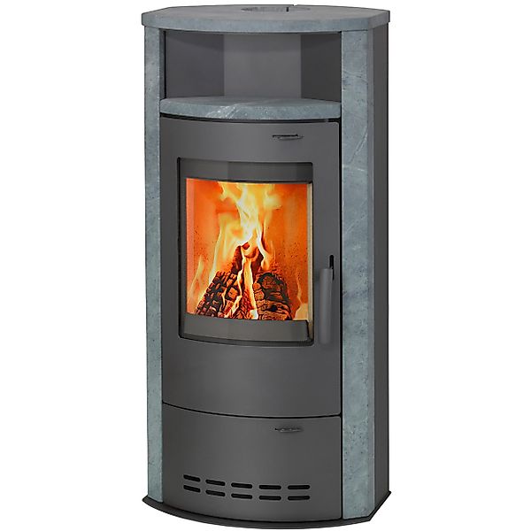 Thermia Kaminofen Hamburg V4 gussgrau/Naturstein, 7 günstig online kaufen