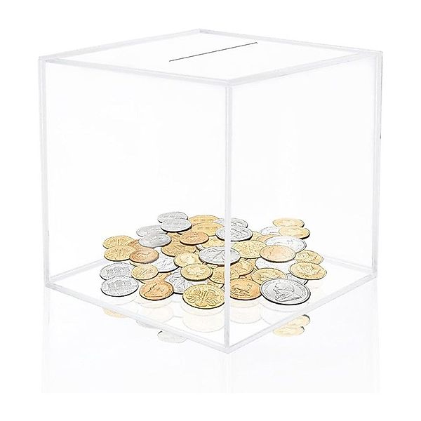 BlingBin Spardose Durchsichtig Acryl Spardosen, Unöffbare günstig online kaufen