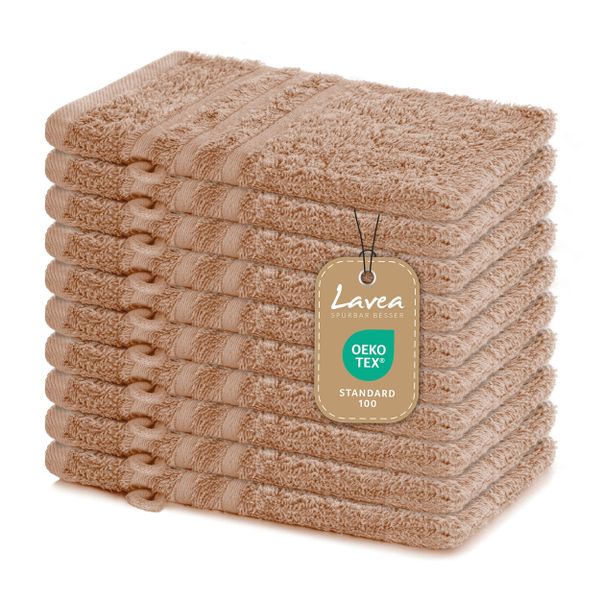 Lavea Handtuch Set Frottierserie Elena, Waschhandschuh günstig online kaufen