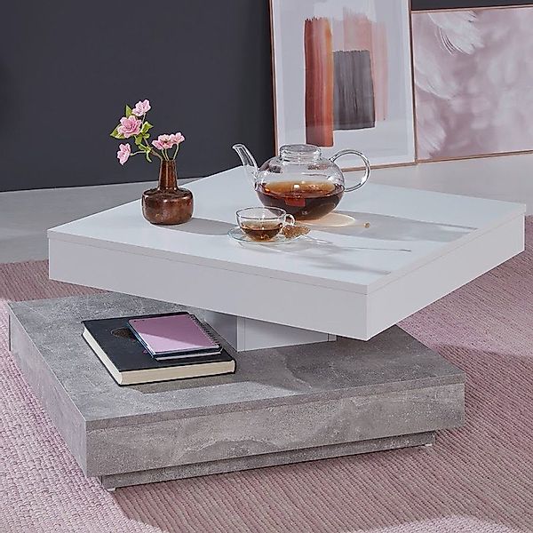 trendteam Couchtisch, Wohnzimmertisch Sofatisch Beistelltisch drehbar günstig online kaufen