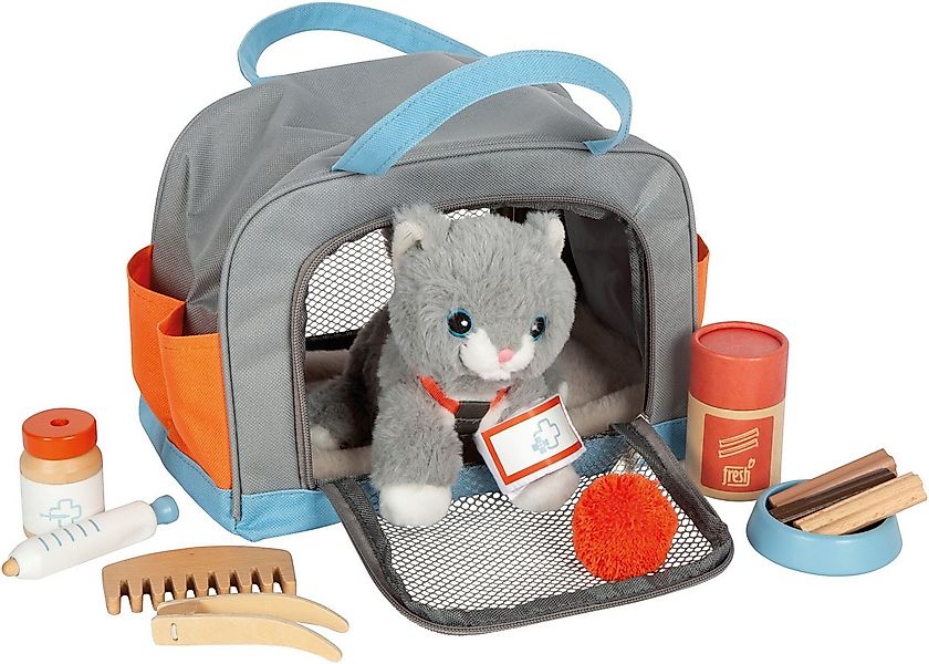 Small Foot Plüschfigur Katze mit Tasche (Set, 15-St), mit Pflege- und Tiera günstig online kaufen