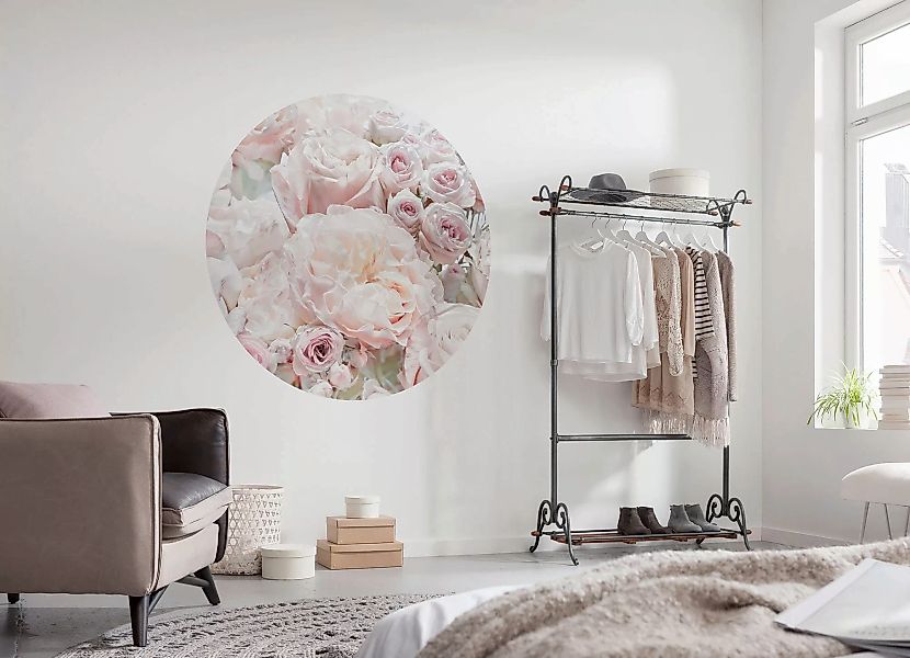 Komar Fototapete Pink and Cream Roses D: ca. 125 cm günstig online kaufen