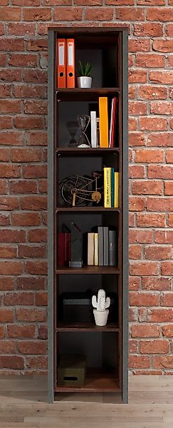 FORTE Aktenregal "Clif" Bücherregal im Industriestil, Höhe 220,7 cm günstig online kaufen