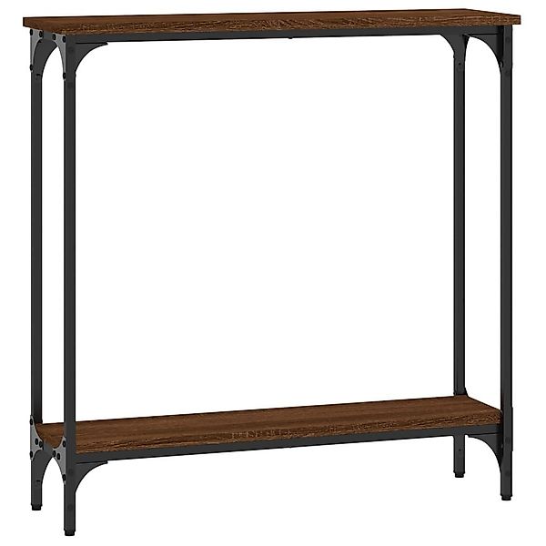 vidaXL Beistelltisch Konsolentisch Braun Eichen-Optik 75x22,5x75 günstig online kaufen