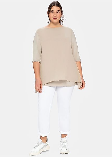 Sheego Blusenshirt "Blusenshirt" 1 Stk. tlg. günstig online kaufen